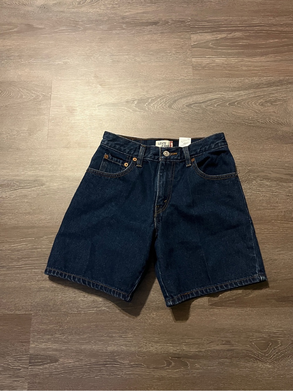 Levi's 505 blue cotton denim shorts size 4 #denim
